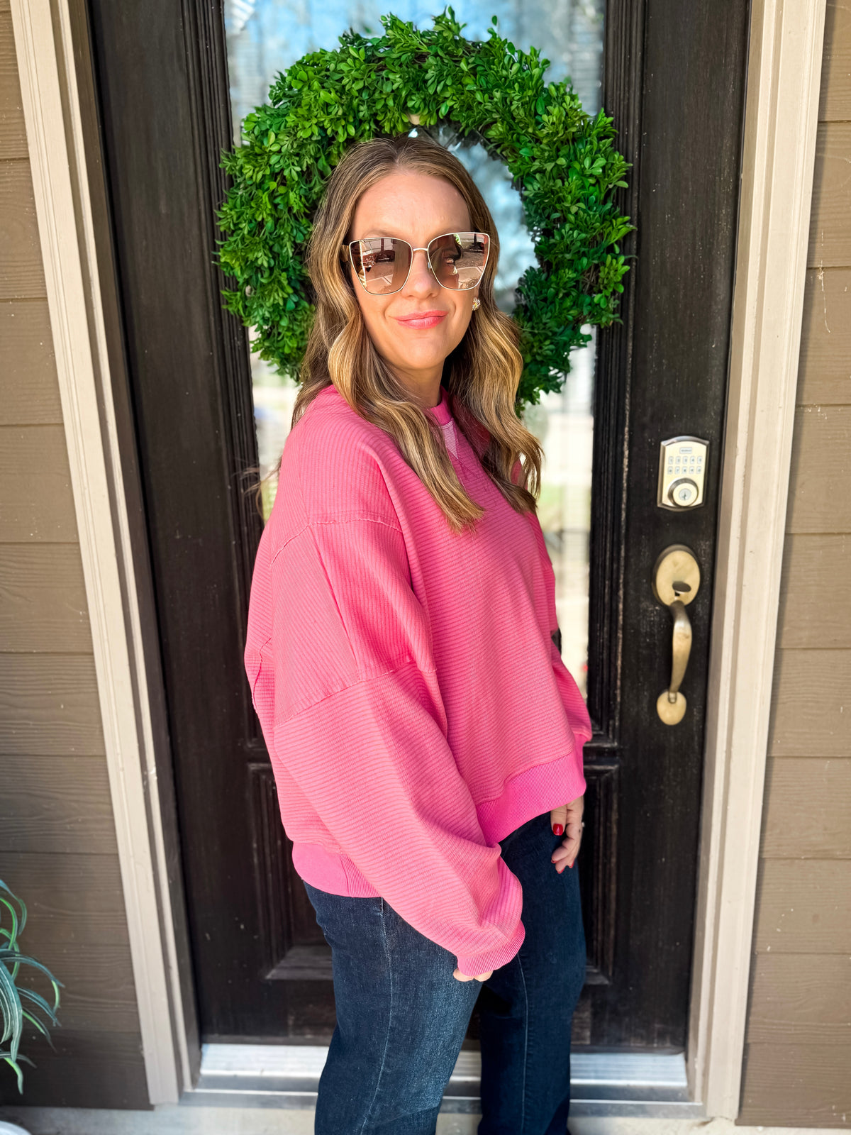 Rosy Comfort Pullover - EmClaire Lane