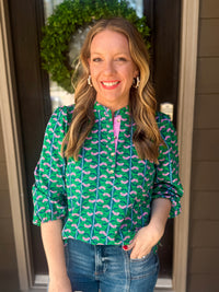 Lia Honey Vines Top - EmClaire Lane