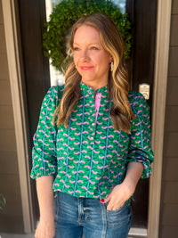 Lia Honey Vines Top - EmClaire Lane