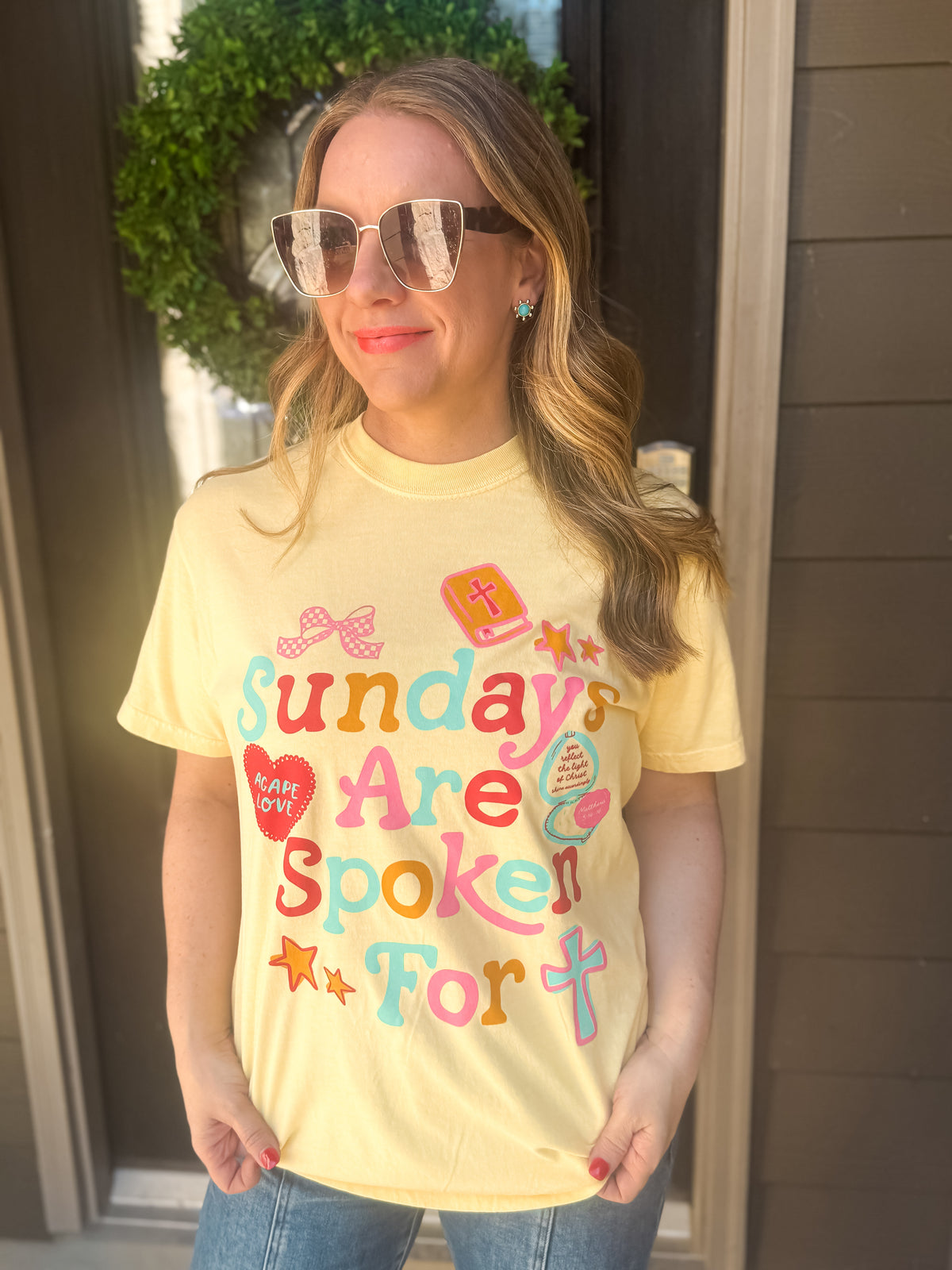 Sundays Are Spoken For Tee - EmClaire Lane