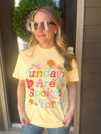 Sundays Are Spoken For Tee - EmClaire Lane