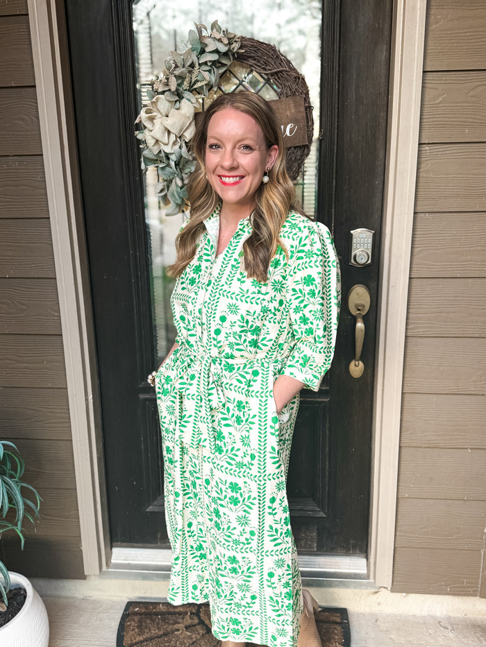 Paisley Midi Dress - EmClaire Lane