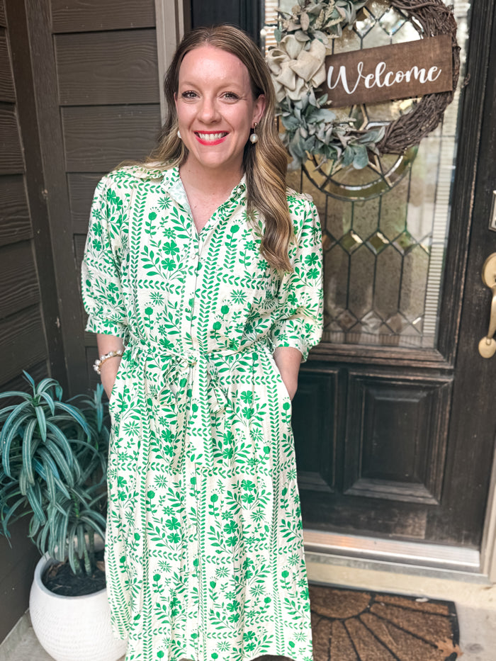 Paisley Midi Dress - EmClaire Lane