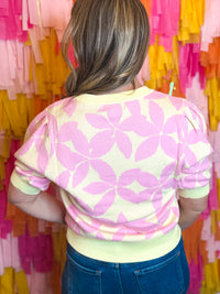 Petal Pop Floral Knit Top
