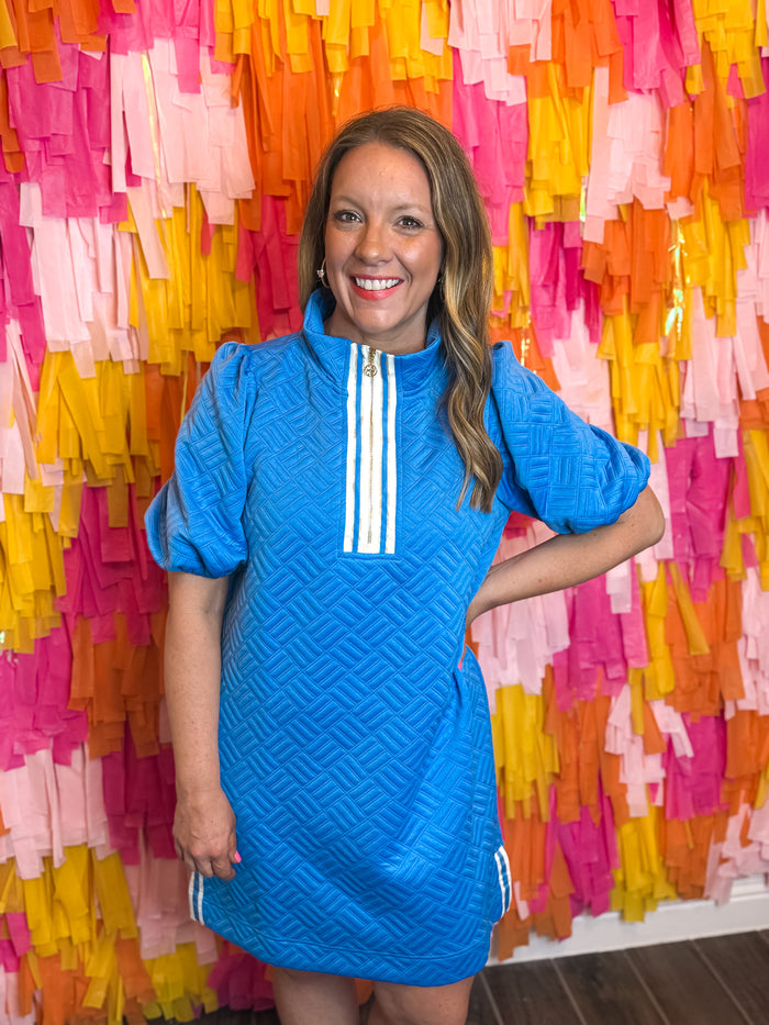 Courtside Chic Textured Dress