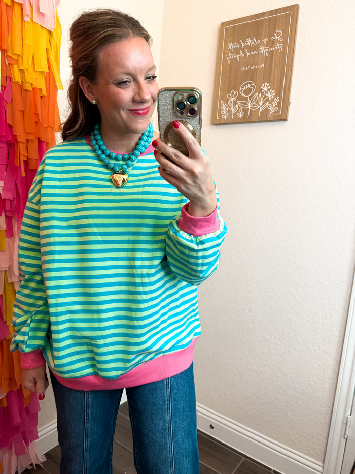 Seaside Stripes Pullover