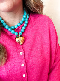 Bold Confidence Button-Front Cardigan