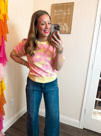 Petal Pop Floral Knit Top