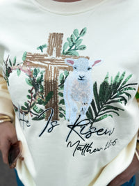 He Is Risen Easter Pullover