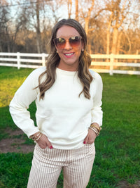 Someday Soon Cream Sweater