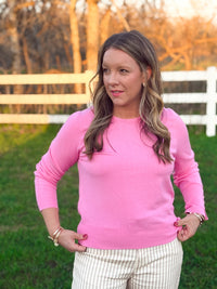 Tickle Me Pink Lightweight Sweater