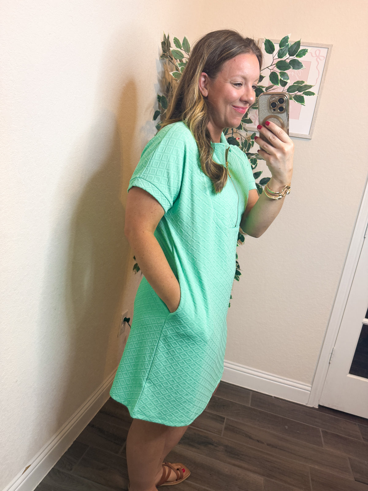 Fresh Mint Pocket Dress