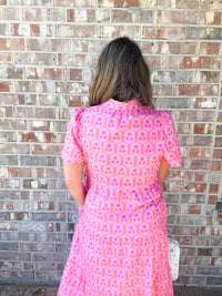 Ivy Dress in Rosette Charm Pink by Mary Square