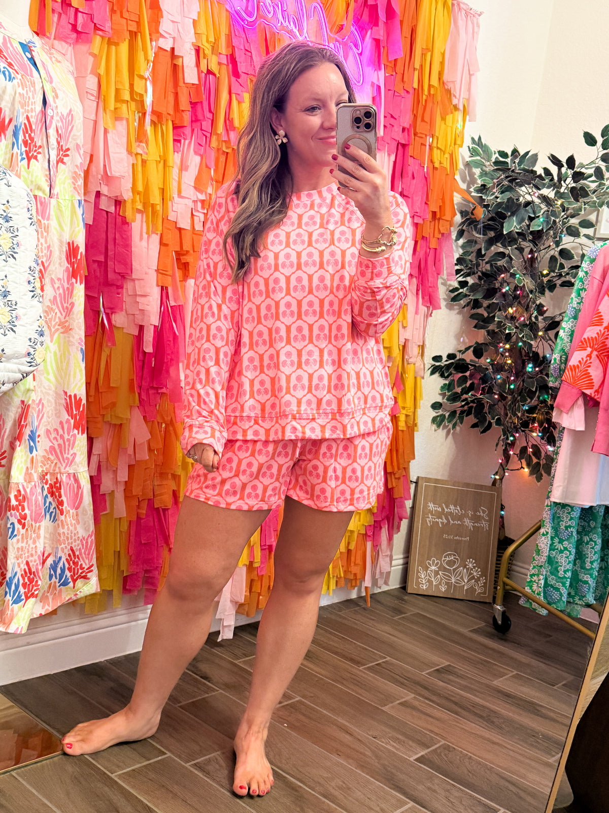 Rosette Charm Pajama Set by Mary Square