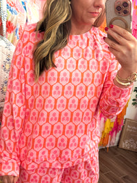 Rosette Charm Pajama Set by Mary Square