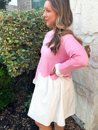 Jules Pink Color Block Dress