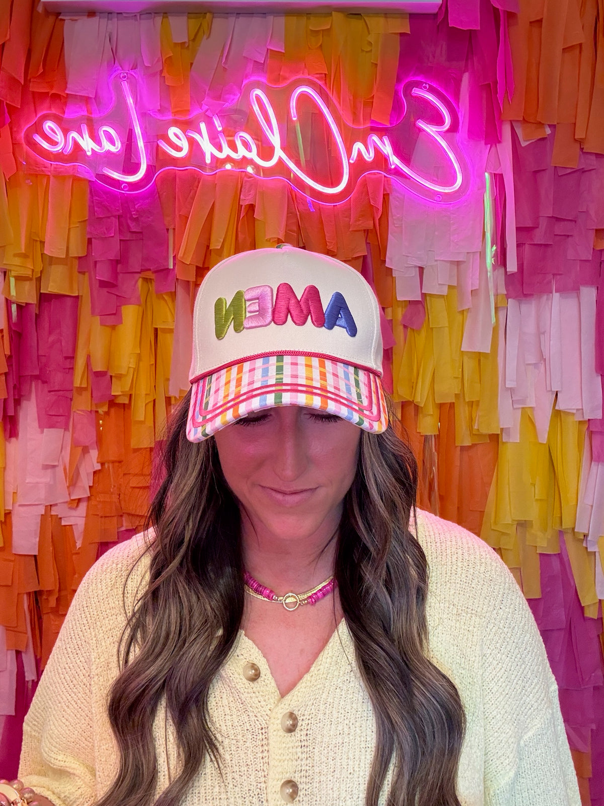 Amen Colorful Hat