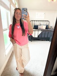 Tan Stripe Pants by Entro