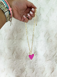 Neon Crush Pendant Necklace
