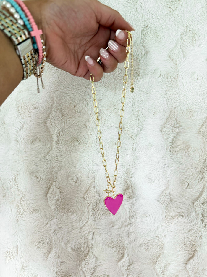Neon Crush Pendant Necklace