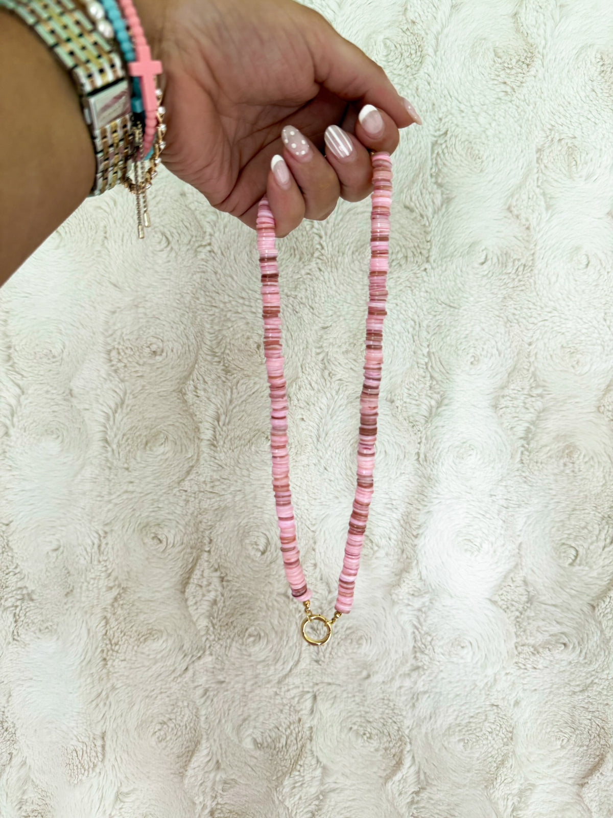Cotton Candy Gemstone Necklace