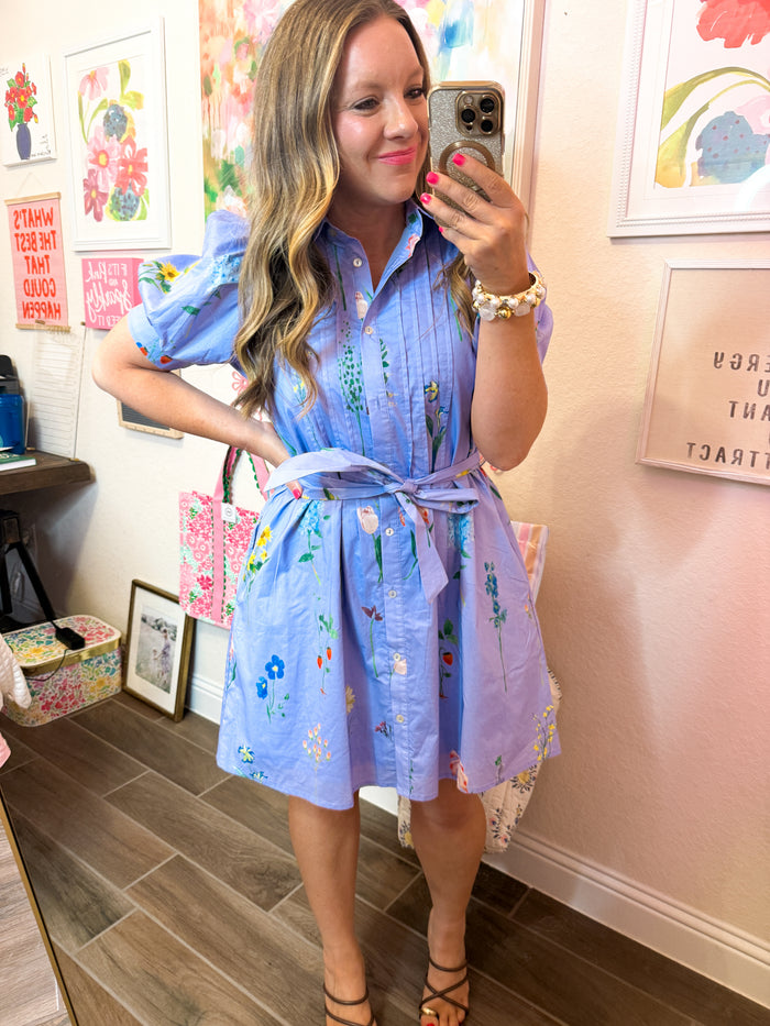Violet Garden Floral Dress