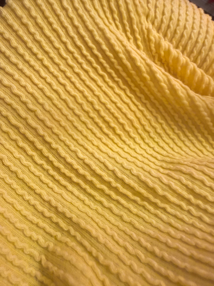 Sunshine Ribbed Tee in Yellow