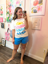 Golden Hour Waves Graphic Tee