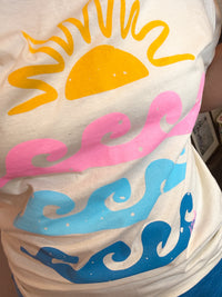 Golden Hour Waves Graphic Tee