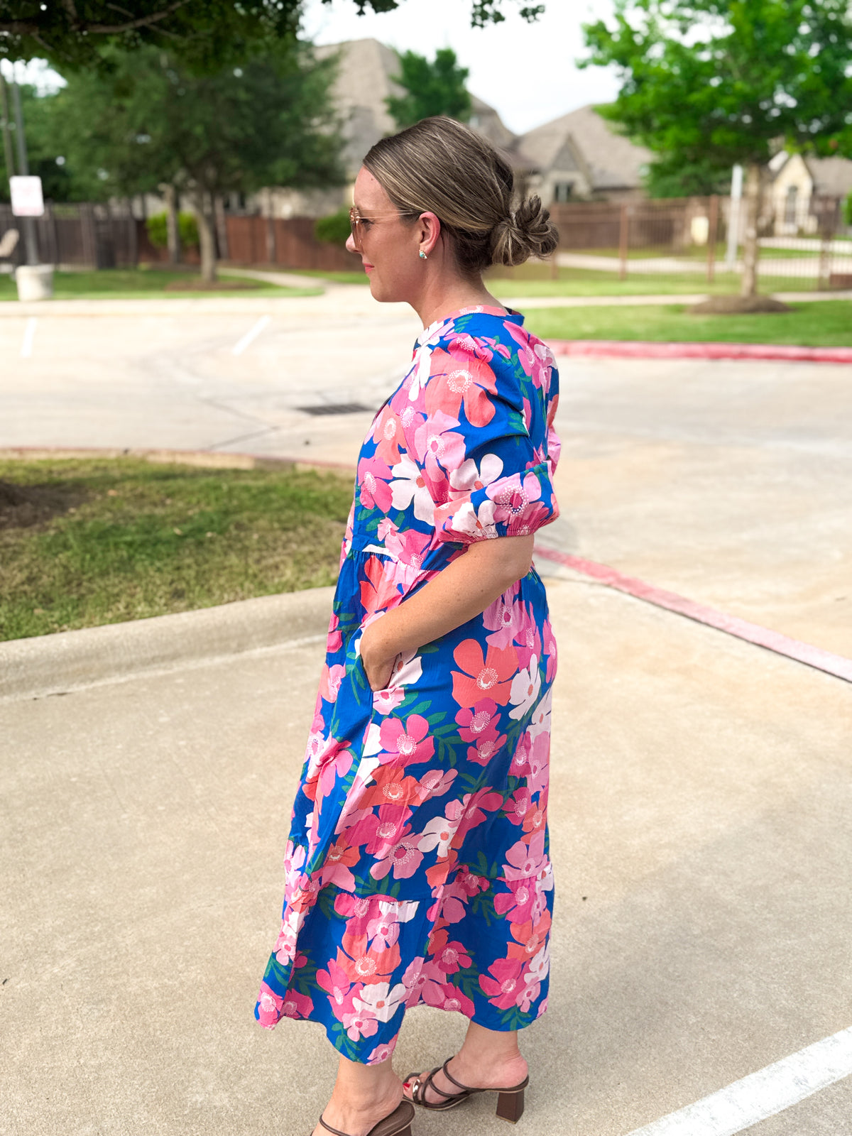 Riley Dress in Petal Pop Blue