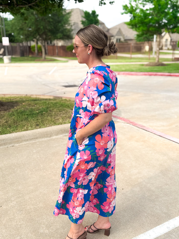 Riley Dress in Petal Pop Blue