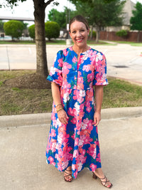 Riley Dress in Petal Pop Blue