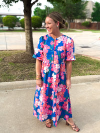 Riley Dress in Petal Pop Blue