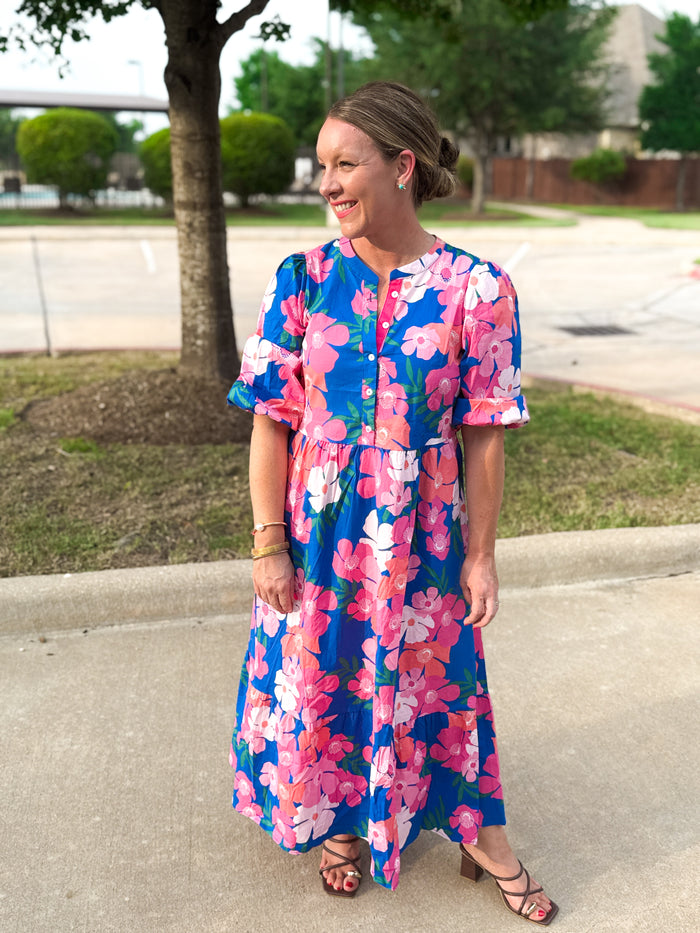 Riley Dress in Petal Pop Blue