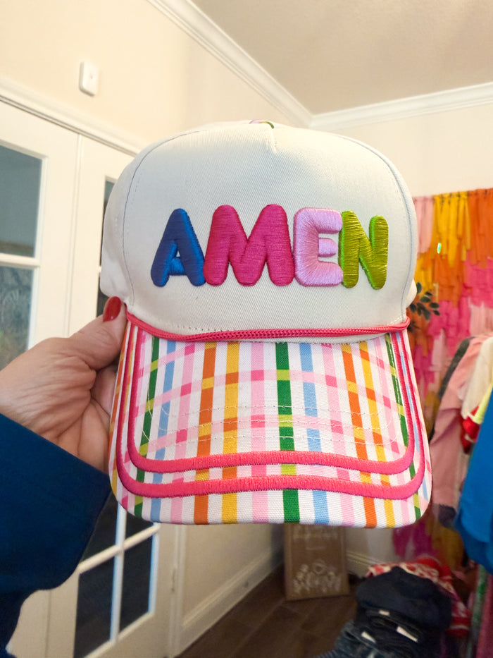 Amen Colorful Hat