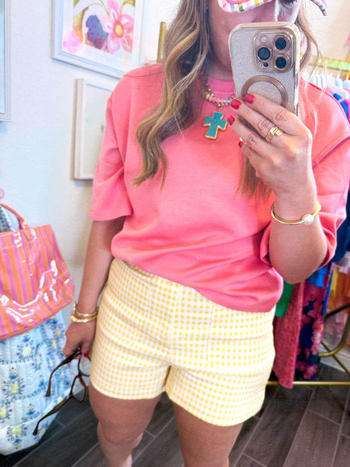 Sweet Tea Picnic Gingham Shorts