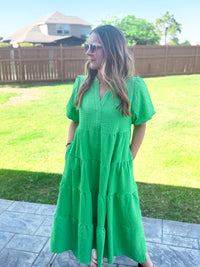 Kinsley Dress in Green
