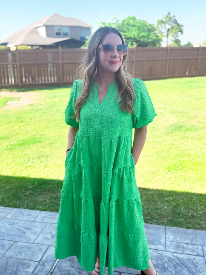 Kinsley Dress in Green