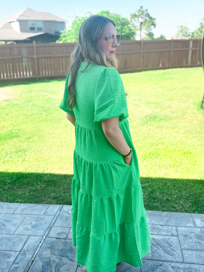Kinsley Dress in Green