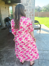 Riley Dress in Daisy Chain Pink