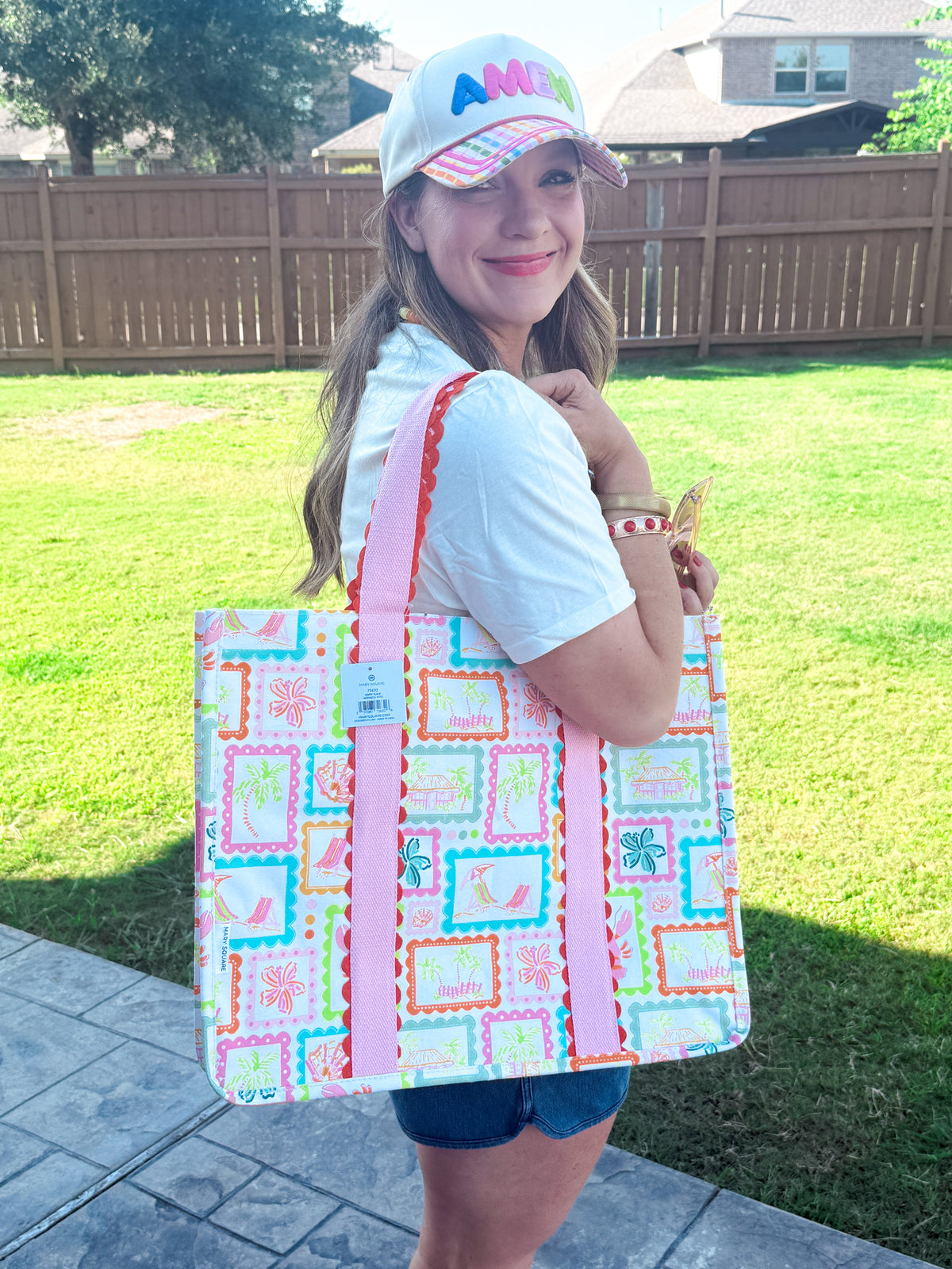 Monaco Happy Place Tote by Mary Square