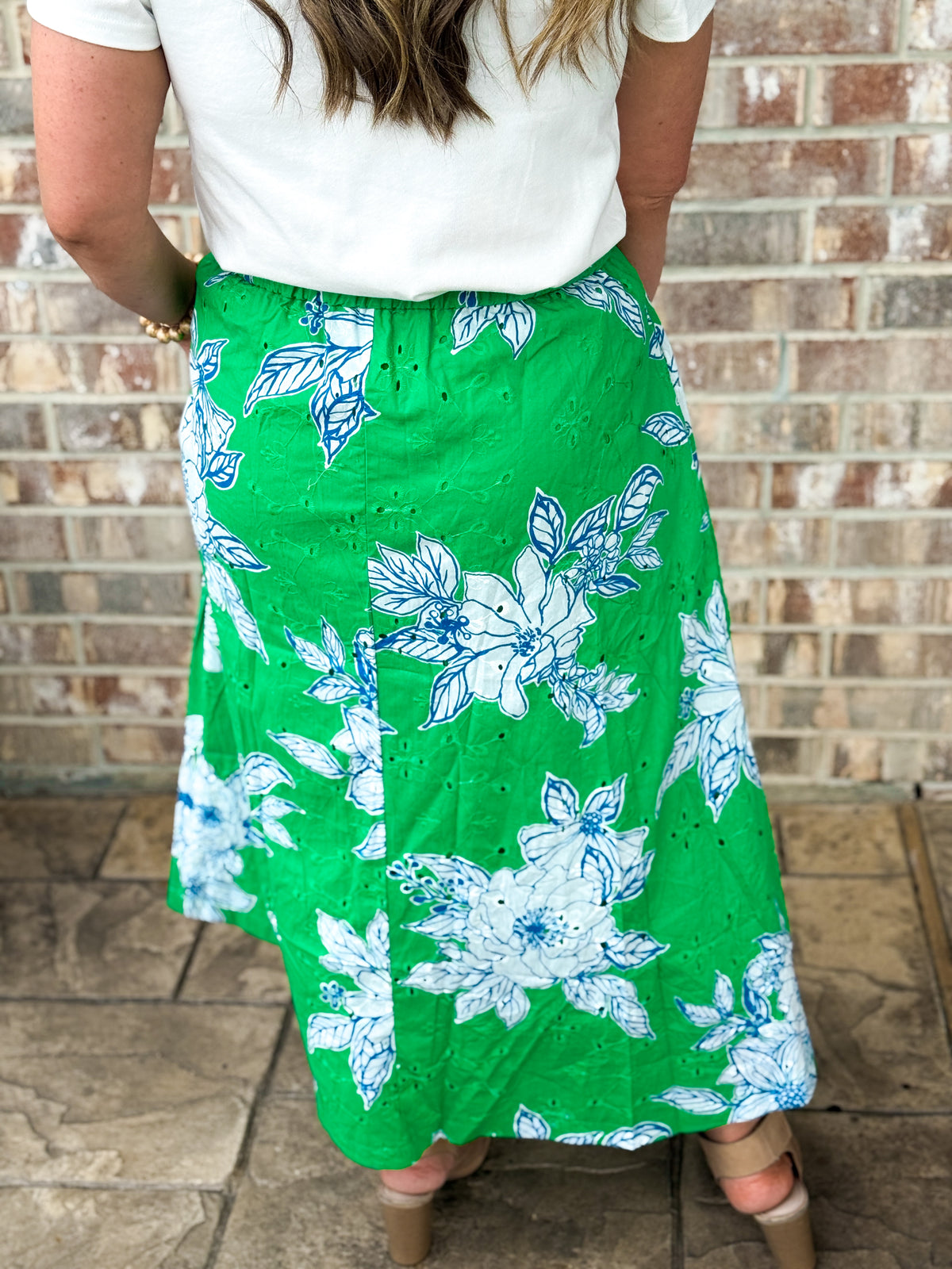 In Full Bloom Eyelet Skirt