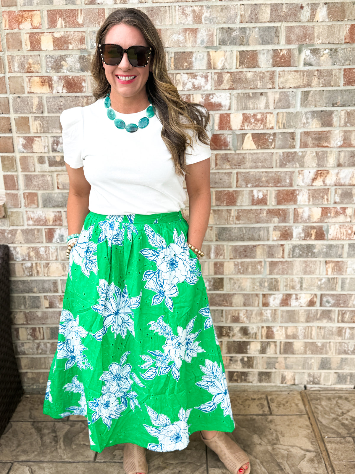 In Full Bloom Eyelet Skirt