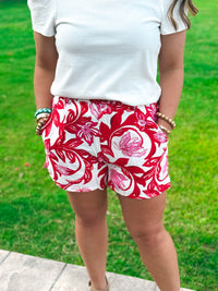 Poppy Elastic Waist Shorts
