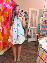Daisy Striped Floral Dress