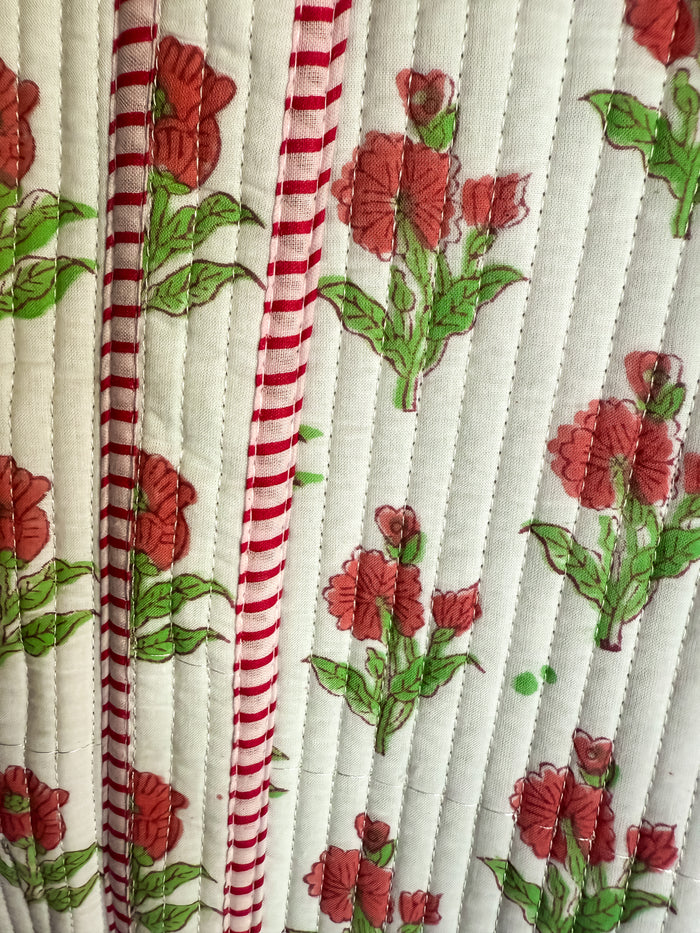 Magnolia Rose Ruffle Tote