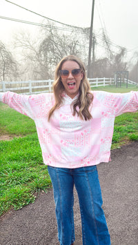 Everyday Pink Patchwork Pullover