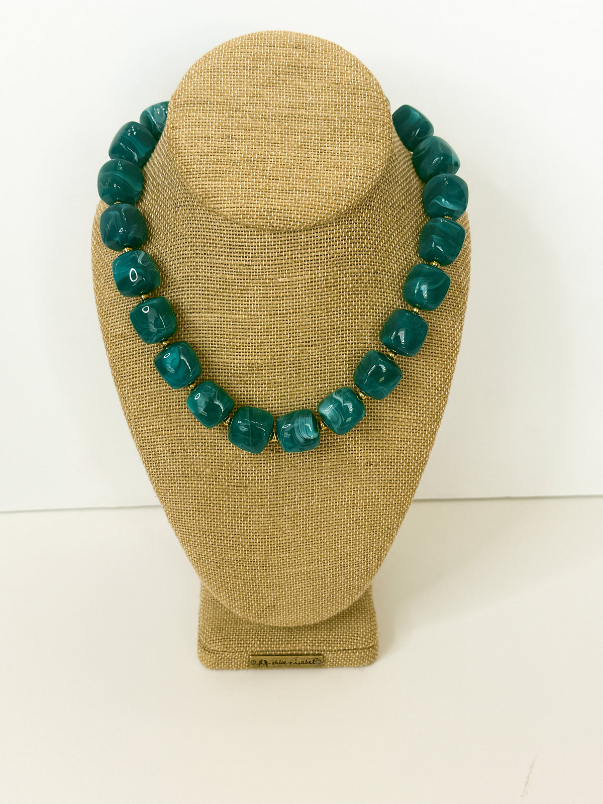 The Deep Emerald Beaded Necklace
