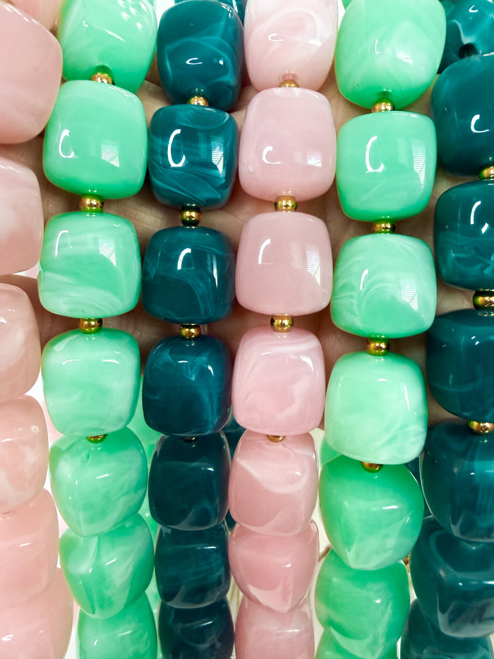 The Deep Emerald Beaded Necklace