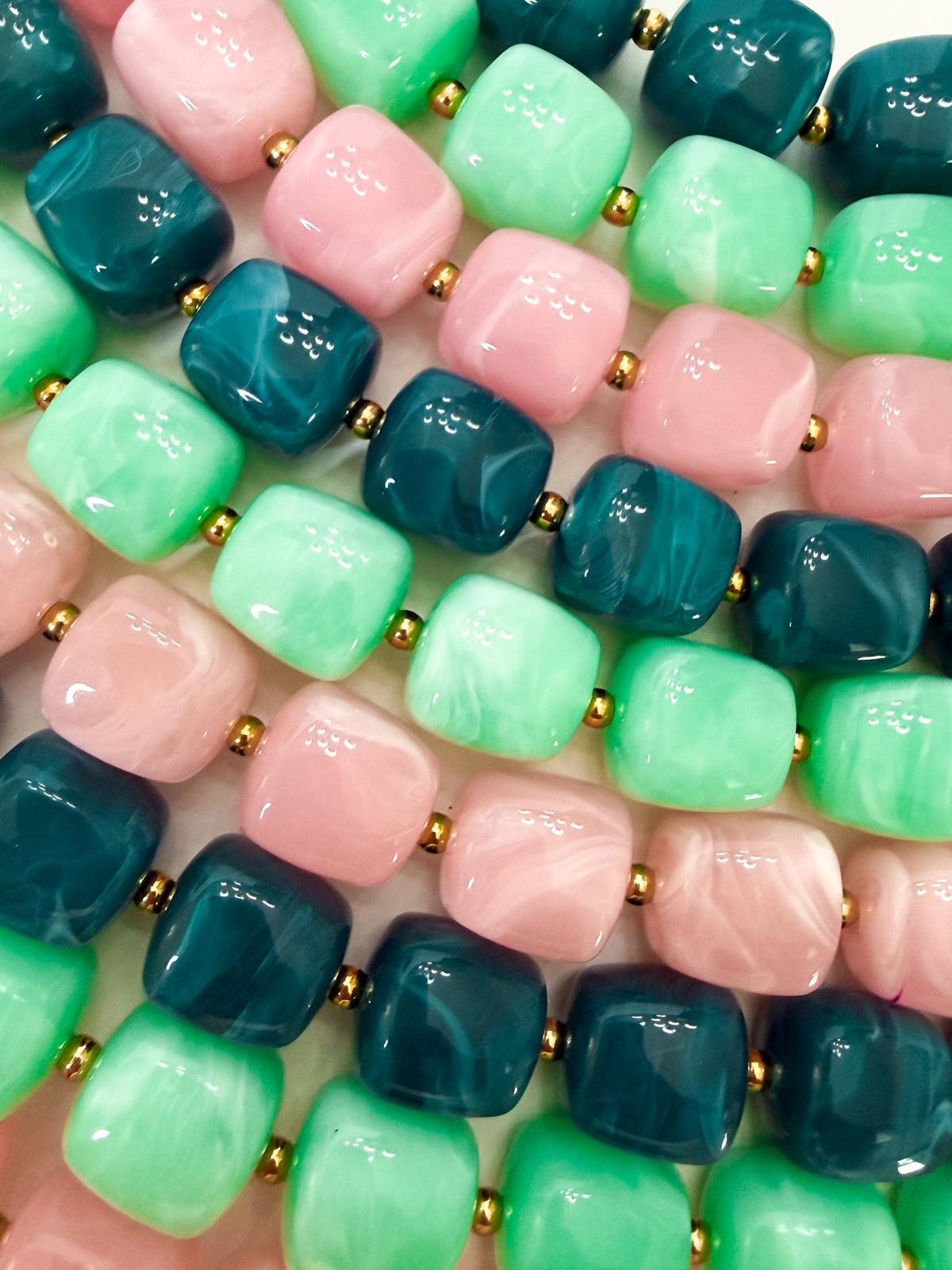 The Mint Green Beaded Necklace
